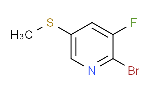 CAS No. 1820608-42-1, 2-Bromo-3-fluoro-5-(methylthio)pyridine