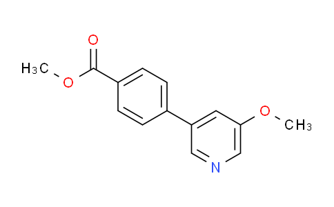 CAS No. 1820612-90-5, methyl 4-(5-methoxypyridin-3-yl)benzoate