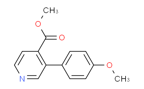 CAS No. 1820613-47-5, methyl 3-(4-methoxyphenyl)pyridine-4-carboxylate