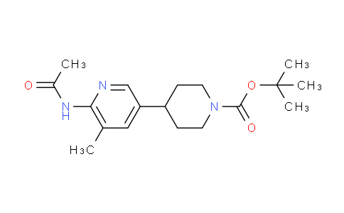 CAS No. 1820614-58-1, tert-Butyl 4-(6-acetamido-5-methylpyridin-3-yl)piperidine-1-carboxylate