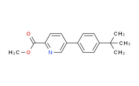 CAS No. 1820619-54-2, methyl 5-(4-tert-butylphenyl)pyridine-2-carboxylate