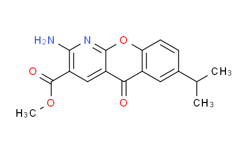 CAS No. 1820640-27-4, methyl 2-amino-7-isopropyl-5-oxochromeno[2,3-b]pyridine-3-carboxylate