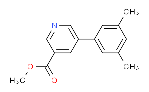 CAS No. 1820647-14-0, methyl 5-(3,5-dimethylphenyl)pyridine-3-carboxylate