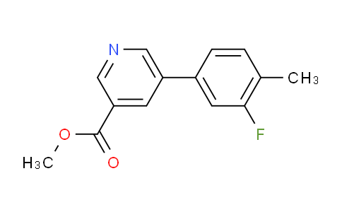 CAS No. 1820648-41-6, methyl 5-(3-fluoro-4-methylphenyl)pyridine-3-carboxylate