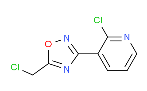 CAS No. 1820650-09-6, 2-Chloro-3-[5-(chloromethyl)-1,2,4-oxadiazol-3-yl]pyridine