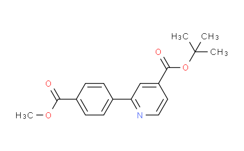 CAS No. 1820665-48-2, tert-Butyl 2-[4-(methoxycarbonyl)phenyl]pyridine-4-carboxylate