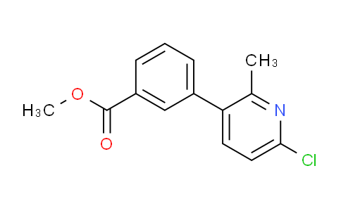 CAS No. 1820673-37-7, methyl 3-(6-chloro-2-methylpyridin-3-yl)benzoate