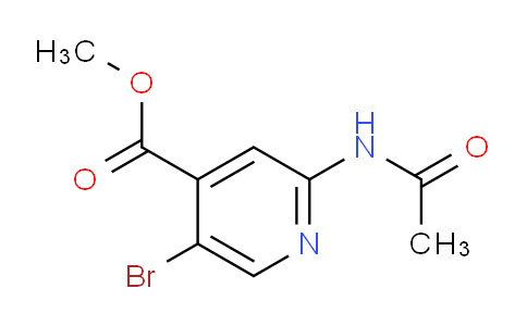 CAS No. 1820684-64-7, methyl 5-bromo-2-acetamidopyridine-4-carboxylate