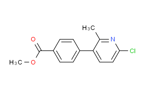 CAS No. 1820685-76-4, methyl 4-(6-chloro-2-methylpyridin-3-yl)benzoate