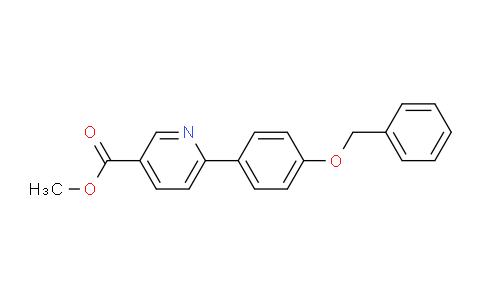 CAS No. 1820711-30-5, methyl 6-[4-(benzyloxy)phenyl]pyridine-3-carboxylate