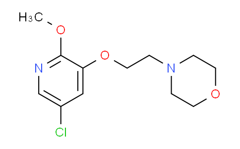CAS No. 1820741-68-1, 5-Chloro-2-methoxy-3-(2-morpholinoethoxy)pyridine