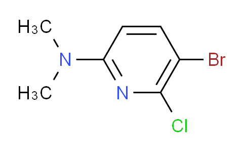 CAS No. 1823889-07-1, 5-Bromo-6-chloro-N,N-dimethylpyridin-2-amine