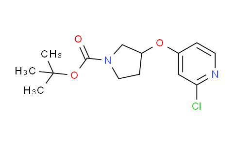 CAS No. 1824084-36-7, tert-Butyl 3-(2-chloropyridin-4-yloxy)pyrrolidine-1-carboxylate
