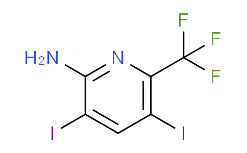 CAS No. 1824090-38-1, 6-(Trifluoromethyl)-3,5-diiodopyridin-2-amine