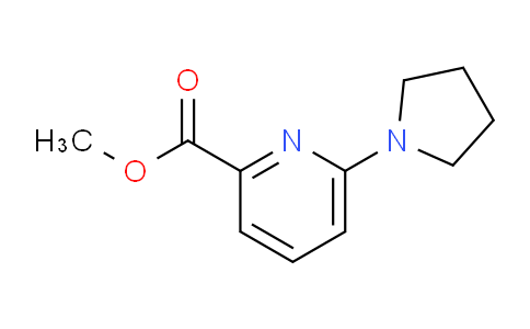 CAS No. 1824284-25-4, Methyl 6-(pyrrolidin-1-yl)pyridine-2-carboxylate
