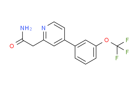 CAS No. 1853166-29-6, 2-(4-(3-(Trifluoromethoxy)phenyl)pyridin-2-yl)acetamide