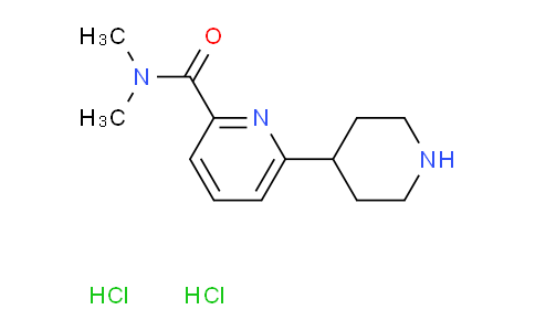 CAS No. 1858242-40-6, N,N-Dimethyl-6-piperidin-4-ylpyridine-2-carboxamide dihydrochloride