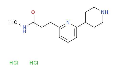 CAS No. 1858249-88-3, N-Methyl-3-(6-piperidin-4-ylpyridin-2-yl)propanamide dihydrochloride