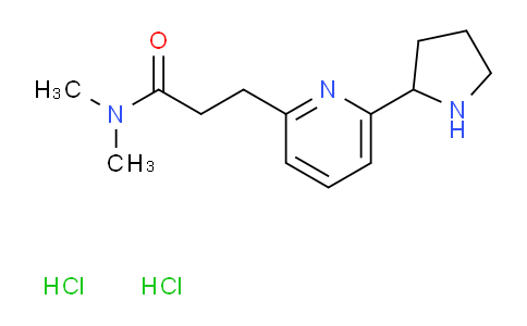 CAS No. 1858251-53-2, N,N-Dimethyl-3-(6-pyrrolidin-2-ylpyridin-2-yl)propanamide dihydrochloride
