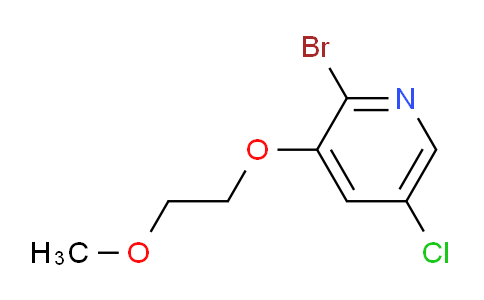 CAS No. 1864249-77-3, 2-Bromo-5-chloro-3-(2-methoxyethoxy)pyridine