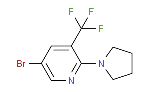 CAS No. 1865976-88-0, 5-Bromo-2-(pyrrolidin-1-yl)-3-(trifluoromethyl)pyridine