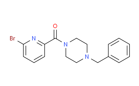 CAS No. 1876755-44-0, 1-Benzyl-4-(6-bromopyridine-2-carbonyl)piperazine