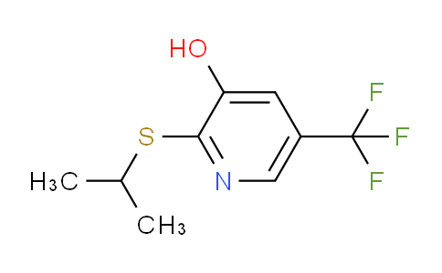 CAS No. 1881288-10-3, 2-(propan-2-ylsulfanyl)-5-(trifluoromethyl)pyridin-3-ol