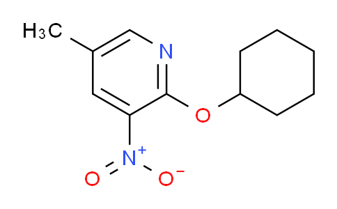 CAS No. 1881288-71-6, 2-(cyclohexyloxy)-5-methyl-3-nitropyridine