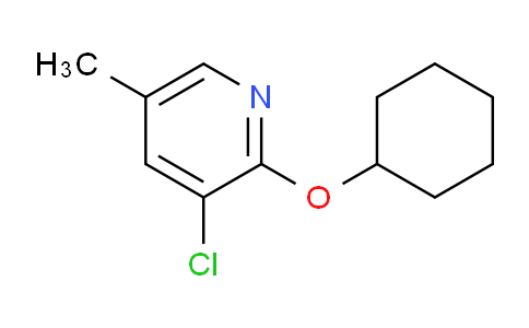 CAS No. 1881288-73-8, 3-chloro-2-(cyclohexyloxy)-5-methylpyridine