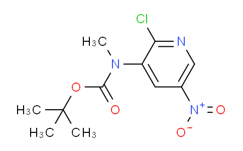 CAS No. 1881289-24-2, tert-butyl N-(2-chloro-5-nitropyridin-3-yl)-N-methylcarbamate