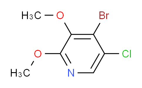 CAS No. 1881289-54-8, 4-Bromo-5-chloro-2,3-dimethoxypyridine