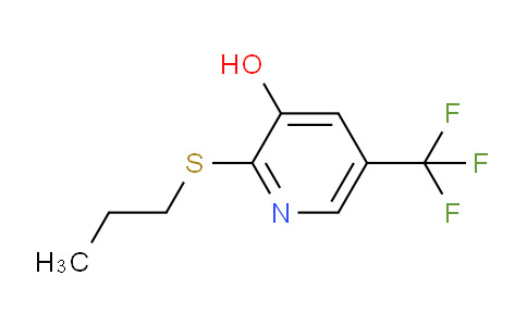 CAS No. 1881290-27-2, 2-(propylsulfanyl)-5-(trifluoromethyl)pyridin-3-ol
