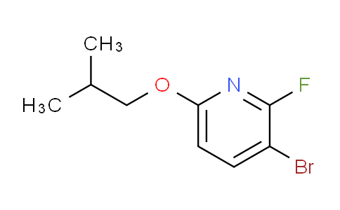 CAS No. 1881290-29-4, 3-bromo-2-fluoro-6-(2-methylpropoxy)pyridine