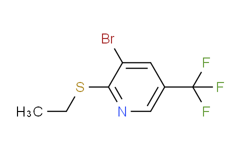CAS No. 1881290-49-8, 3-bromo-2-(ethylsulfanyl)-5-(trifluoromethyl)pyridine