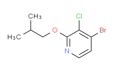 CAS No. 1881291-05-9, 4-bromo-3-chloro-2-(2-methylpropoxy)pyridine