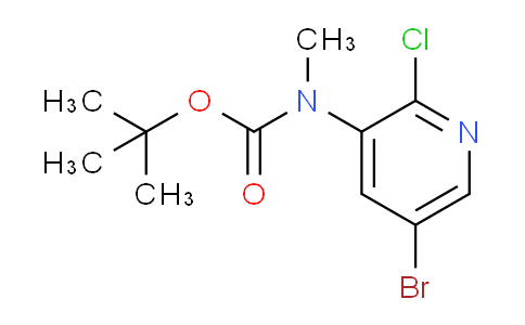 CAS No. 1881291-48-0, tert-Butyl N-(5-bromo-2-chloropyridin-3-yl)-N-methylcarbamate