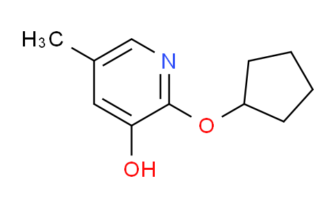 CAS No. 1881291-49-1, 2-(cyclopentyloxy)-5-methylpyridin-3-ol