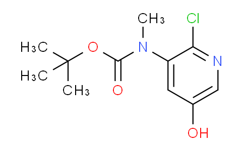 CAS No. 1881292-83-6, tert-butyl N-(2-chloro-5-hydroxypyridin-3-yl)-N-methylcarbamate