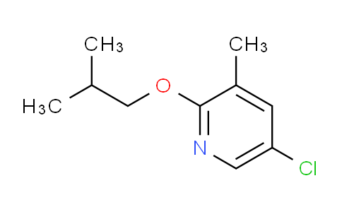 CAS No. 1881292-88-1, 5-chloro-3-methyl-2-(2-methylpropoxy)pyridine
