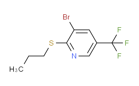 CAS No. 1881293-26-0, 3-bromo-2-(propylsulfanyl)-5-(trifluoromethyl)pyridine