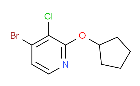 CAS No. 1881293-63-5, 4-bromo-3-chloro-2-(cyclopentyloxy)pyridine