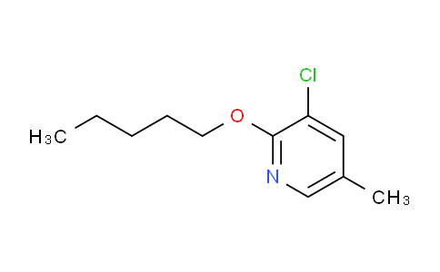 CAS No. 1881294-02-5, 3-chloro-5-methyl-2-(pentyloxy)pyridine