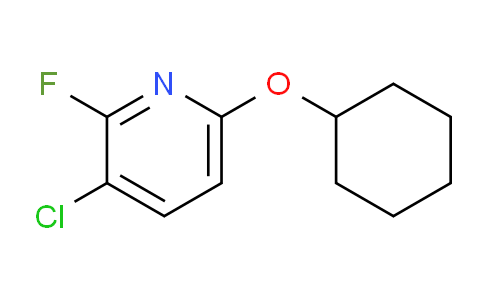 CAS No. 1881295-15-3, 3-chloro-6-(cyclohexyloxy)-2-fluoropyridine