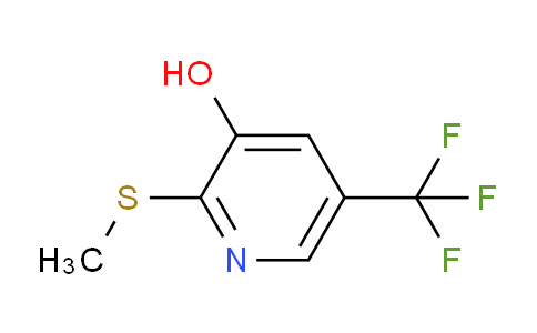 CAS No. 1881296-23-6, 2-(methylsulfanyl)-5-(trifluoromethyl)pyridin-3-ol