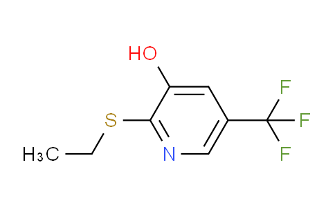 CAS No. 1881320-39-3, 2-(ethylsulfanyl)-5-(trifluoromethyl)pyridin-3-ol