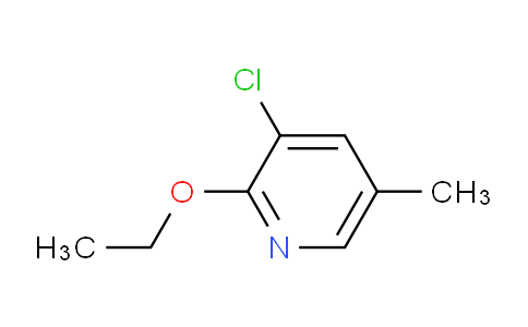 CAS No. 1881320-86-0, 3-chloro-2-ethoxy-5-methylpyridine