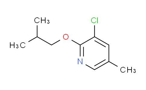 CAS No. 1881321-36-3, 3-chloro-5-methyl-2-(2-methylpropoxy)pyridine