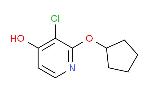 CAS No. 1881321-75-0, 3-chloro-2-(cyclopentyloxy)pyridin-4-ol