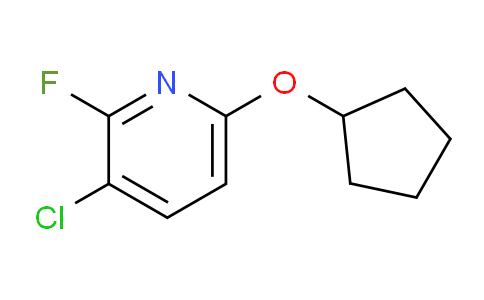 CAS No. 1881321-89-6, 3-chloro-6-(cyclopentyloxy)-2-fluoropyridine