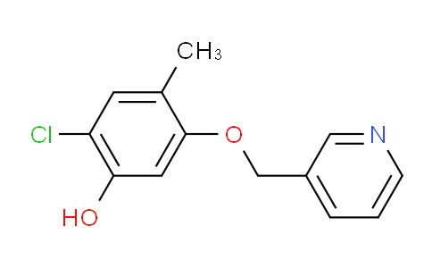CAS No. 1881329-70-9, 2-chloro-4-methyl-5-(pyridin-3-ylmethoxy)phenol